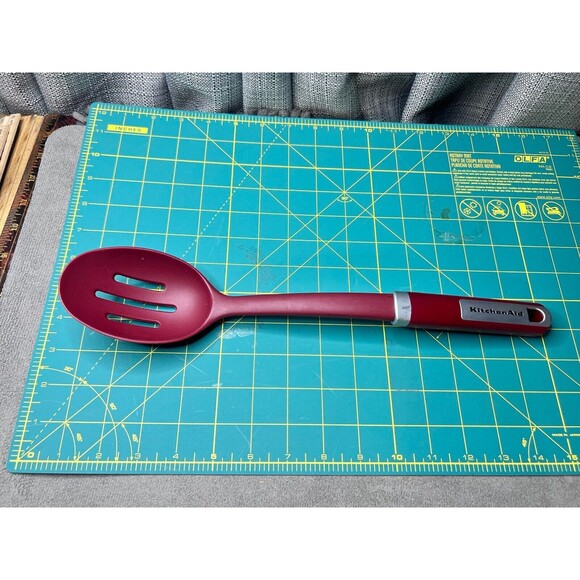 KitchenAid Red Cooking Utensil 3 Slotted Spoon Replacement Kitchen Utensil - Picture 7 of 7